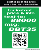 green_black_text_message_qr_code_decal